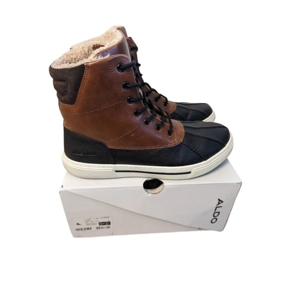 ALDO Ilian Brown Black Water Resistant Duck Boots  Sz 9.5 main image 7